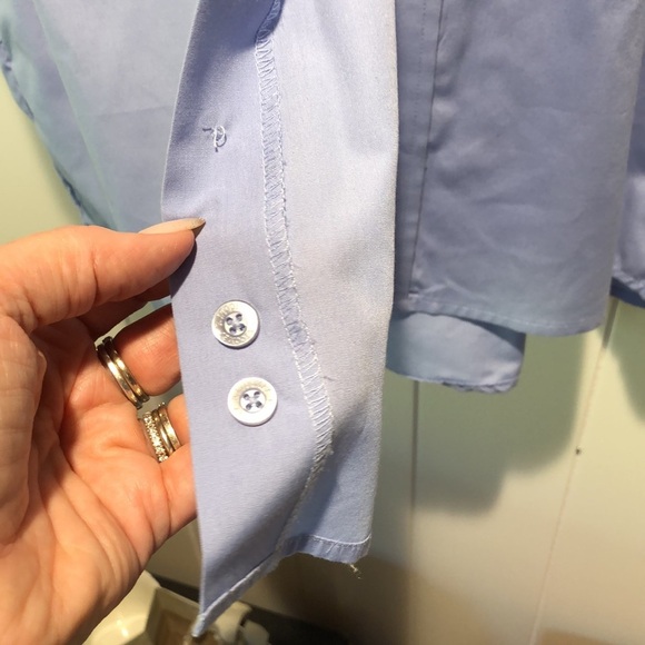 RJ Toomey summer comfort Shirt Mens 15.5 Clerical Hidden Button short sleeve - Picture 3 of 6